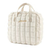 Plush embroidery makeup handbag