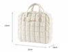 Plush embroidery makeup handbag